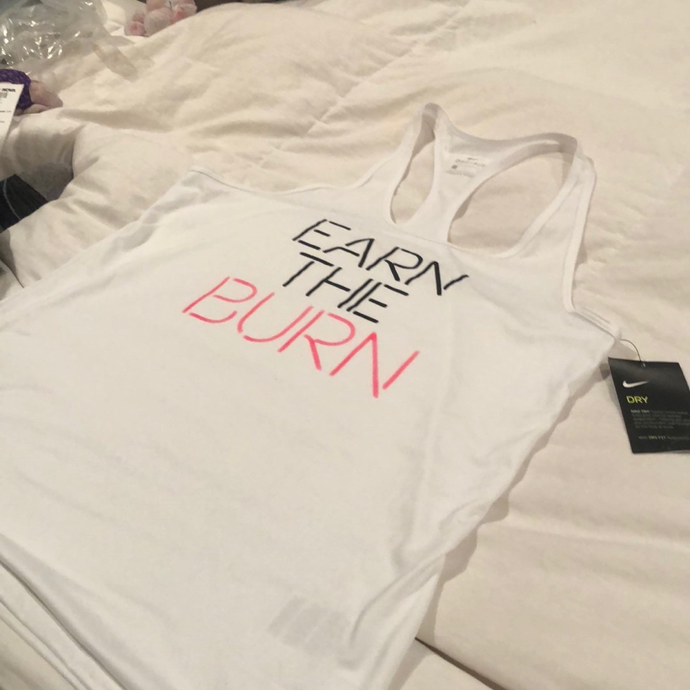 Earn the burn Nike tank